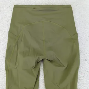 Lululemon Swift‎ High Rise Crop 21" Green Yoga Workout Leggings Women's 6 W6CBKS thumbnail 5