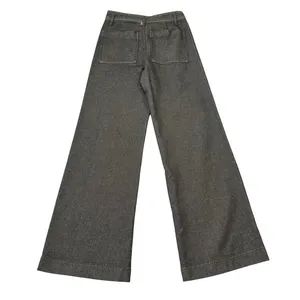 Z Supply Rilynn Wide Leg Trouser Pants Black Sand Denim Women's Size 26 NWT‎ thumbnail 7
