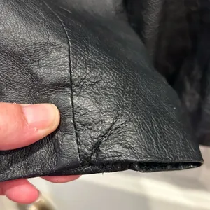 Uniform John Paul Richard Black Genuine Leather Blazer Jacket Size 8 RN 95619 thumbnail 5