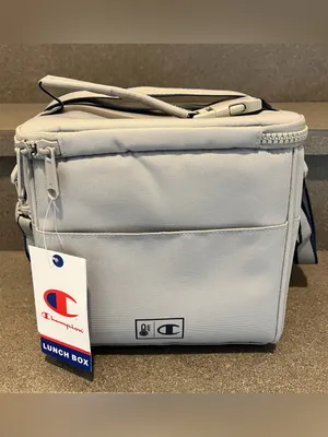 Champion Estate Insulated Cooler Kit Lunch Bag, Medium Gray, NWT thumbnail 8