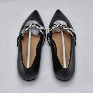 Journee Collection Metinaa Ballet Flats Womens 6.5 Black Chain Pointed Toe Shoes thumbnail 4