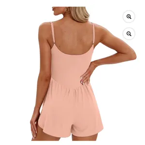 Tennis Romper Women Small Peach Pink Athletic‎ Skort Dress Pickleball thumbnail 2