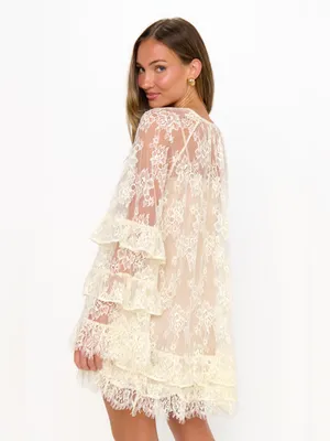 Show Me Your Mumu Joelle Mini Lace Dress size Large L thumbnail 5