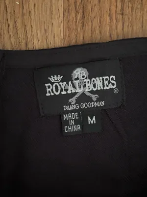 Royal Bones Daang Goodman Pleated Mini Skirt Size M Chain Belt Y2K Goth Punk thumbnail 2