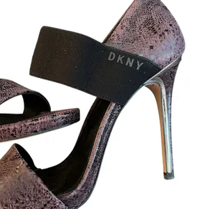 DKNY Iva Stiletto Sandals High Heels- Two Tone Garnet Size 9 thumbnail 4