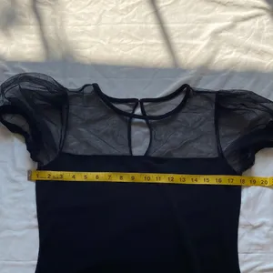 Express Black Top with Sheer Sleeves thumbnail 14
