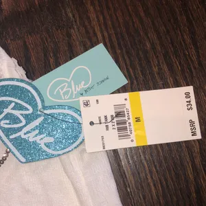 Betsey Johnson Bride white sequin tank top new with tags size medium thumbnail 3