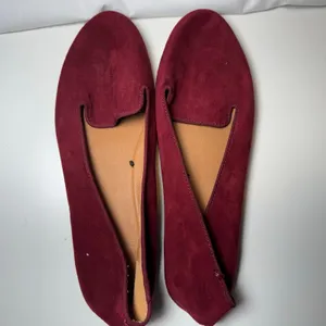 Womens Unisex H&M Size 7 EU 38 Maroon Ballet Flats Round Toe Everyday Casual thumbnail 3