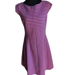 Lilly Pulitzer Pink Blue Striped Fit & Flare Dress Medium Preppy Resort thumbnail 11