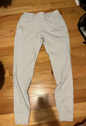Alphalete Light Grey Joggers Size Small thumbnail 1