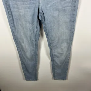 We‎ The Free Jeans Light Wash Straight Leg Skinny Fit Stretch Women’s Size 30 thumbnail 6