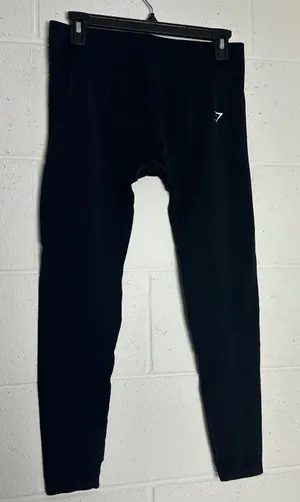 Gymshark Vital Seamless High Waisted Leggings Black Womens medium Activewear thumbnail 1