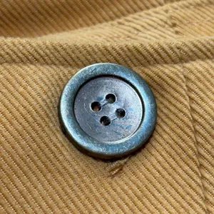 Paris Blues Women's Mustard Yellow Double Breasted Wool Coat Size M Y2K thumbnail 4