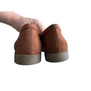 American Eagle Sz 7 Womens Brown Slip On Penny Loafers Preppy Old Money Minimal thumbnail 6