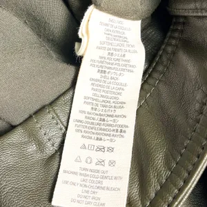Free People Vegan Leather Moto Mini Skirt Y2K Boho Edgy Rocker Olive thumbnail 9