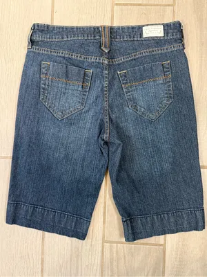 Levi's Dark Blue Denim High-Rise Bermuda Shorts thumbnail 5