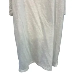 Talbots Plus 1X White Slub Knit Boat Neck Button Shoulder Top Cotton Modal thumbnail 3