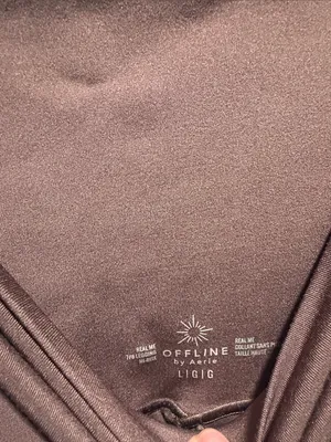 OFFLINE By‎ Aerie Real Me High Waisted Legging Choclate Brown Woman’s L thumbnail 2