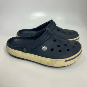 Crocs original clogs navy blue women’s size‎ 7 unisex sizing casual summer beach thumbnail 3