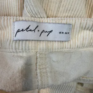 Petal & Pup Kellen Front Slit Corduroy Maxi Skirt‎ Cream Size Medium thumbnail 6