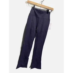 Wild Fable Flare Leggings Women XS Navy Blue‎ High Waisted Split Hem Yoga Pants thumbnail 2