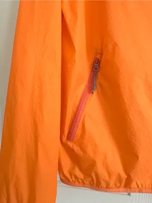 Alpine Design Orange Lightweight Zip Pockets Hooded Windbreaker Jacket Large thumbnail 4