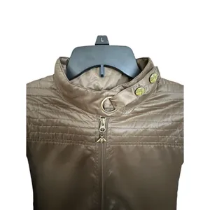 B By‎ Burton Nylon Jacket Womens Size M Lined Full Zip Heavy Comfort Brown #X4-5 thumbnail 5