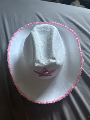 Pink Glitter Cowgirl Hat thumbnail 3