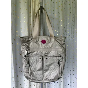Juicy Couture Metallic 8 Compartment Medium Tote Shoulder Bag With Charm thumbnail 2
