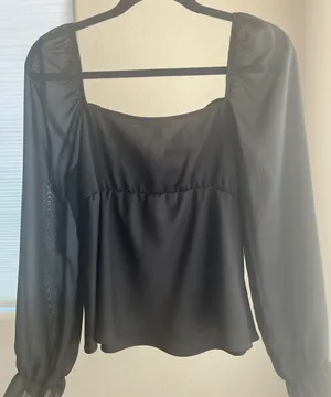 Black Classy Blouse thumbnail 7