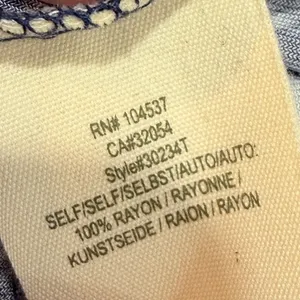 NWT‎ Anthropologie Tiny Mixed Print Button Front Midi Dress Navy M $148 thumbnail 8