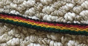 Handmade Rasta weaved bracelet thumbnail 3