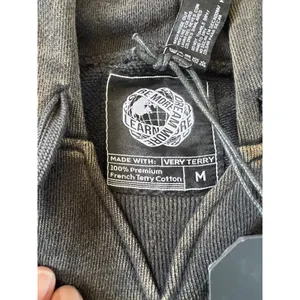 ALPHALETE Women’s Terry Oversized Hoodie- Onyx, Size Medium thumbnail 9