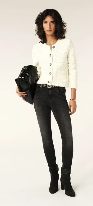 ba&sh NWT Ecru Gaspard Knitted Caridgan Sweater‎ Size 0 (XS) thumbnail 1