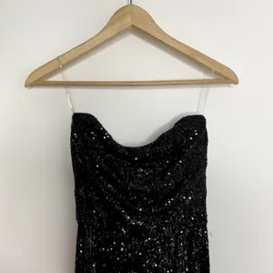 Nookie Black Sequin Flare Leg Jumpsuit One Piece Womens Size Small thumbnail 7