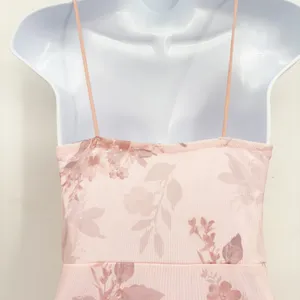 Womens Pink Pastel Floral Lace-up Corset Ruffle Coquette Fairy Maxi Dress Size S thumbnail 7