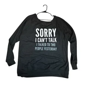 Gray Graphic Sweatshirt Size 4X thumbnail 3