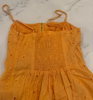 Line & Dot Orange Dress thumbnail 4