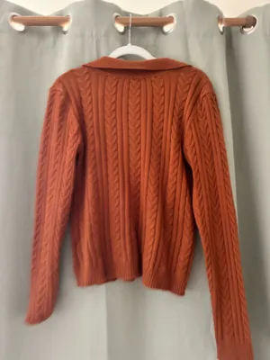 Lulus Pumpkin colored sweater thumbnail 2