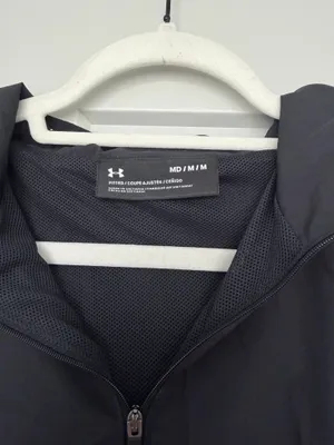 Under Armour Black Windbreaker Rain Jacket - MD/M thumbnail 2