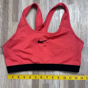 Nike Women's Vibrant Coral Sports Bra Size Medium thumbnail 3