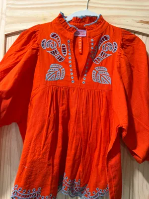 orange summer shirt Size M thumbnail 1
