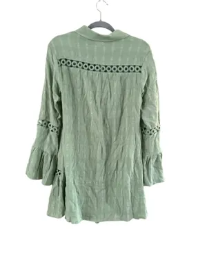 Women's Ibiza Anne Cole Green Mini Dress S thumbnail 8
