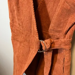 Lulus Rust Orange Corduroy Wrap Romper D-Ring Belt Pockets Medium NWT thumbnail 8