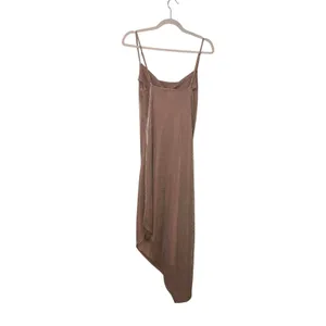 Revolve Donna Mizani Carrie Midi Dress Pink Nude Size S Metallic Asymmetric Hem Coquette thumbnail 8