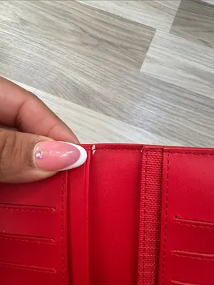 Dagne Dover Red Slim Snap Wallet thumbnail 3