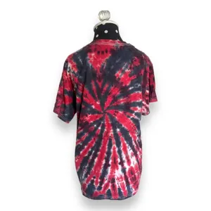 Def Leppard Unisex Tee Sz Small Medium Red Blue‎ Tie Dye Band Tee thumbnail 4