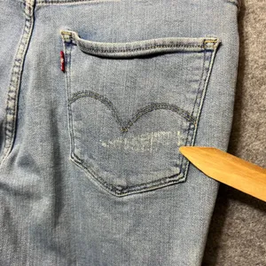 Levis 721 High Rise Skinny Jeans Distressed Ripped Light Wash Size‎ 30 Raw Hem thumbnail 7
