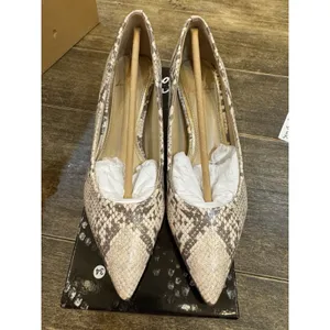 Sam Edelman Womens Dori Pumps US Size 6 Taupe Snake Print Leather NIB thumbnail 2