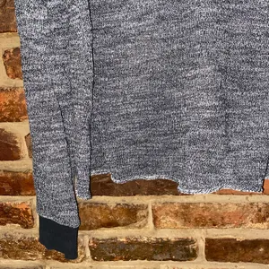 Mossimo Supply Co Black White Knit Back-Zip Sweatshirt Women's Size XL thumbnail 3